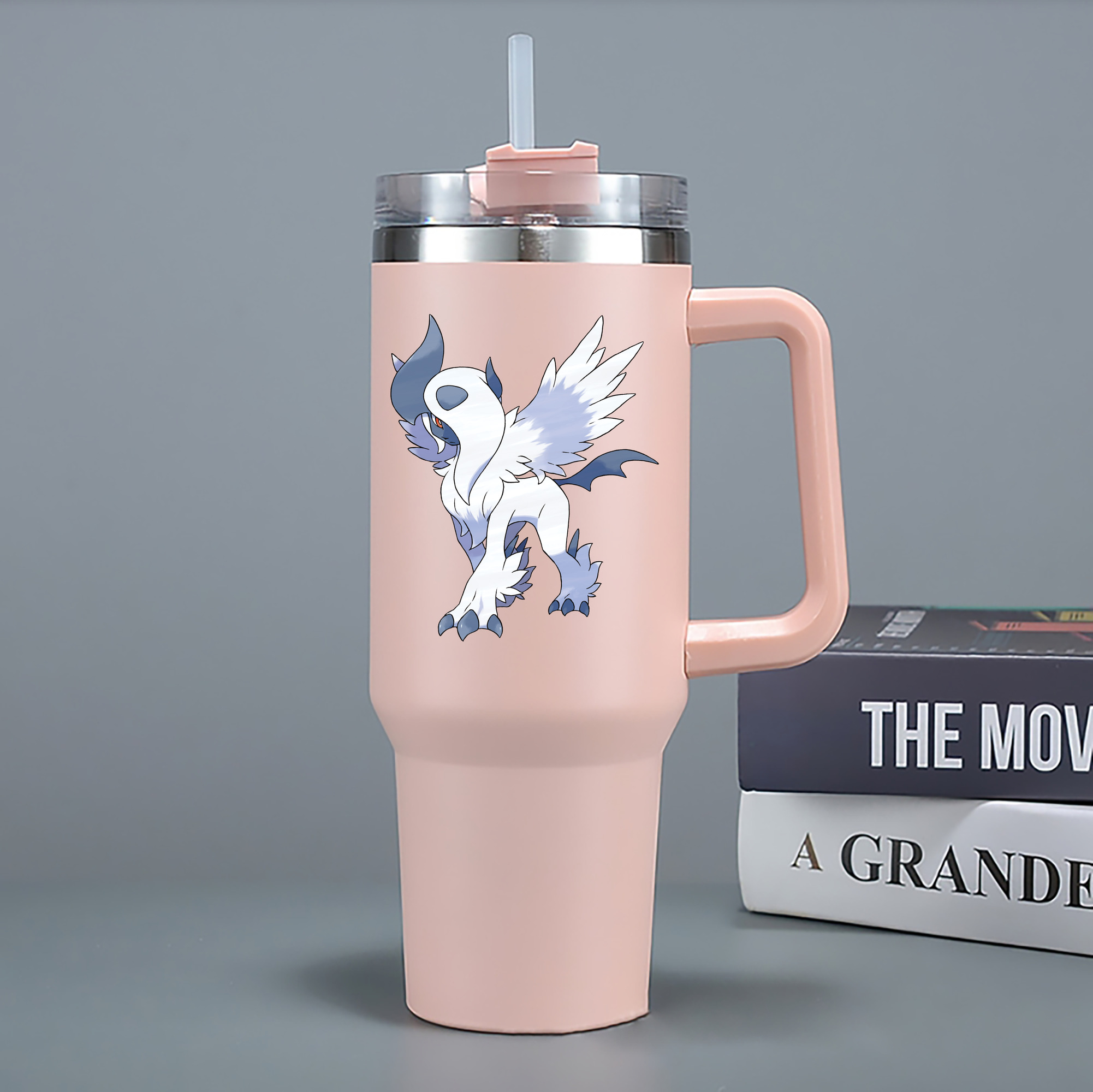 （画像用） ポケットモンスター Pokémon 1200mL車用タンブラー - クリスタルステッカー（プラスチックストロー付き）